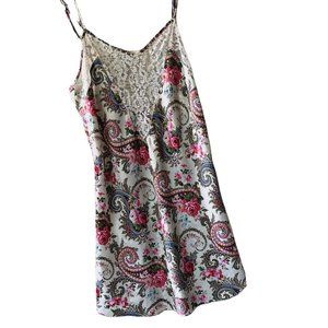 Vintage Gold Label Victoria's Secret Paisley Floral Nightie Lingerie
